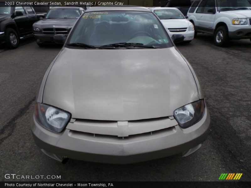 Sandrift Metallic / Graphite Gray 2003 Chevrolet Cavalier Sedan