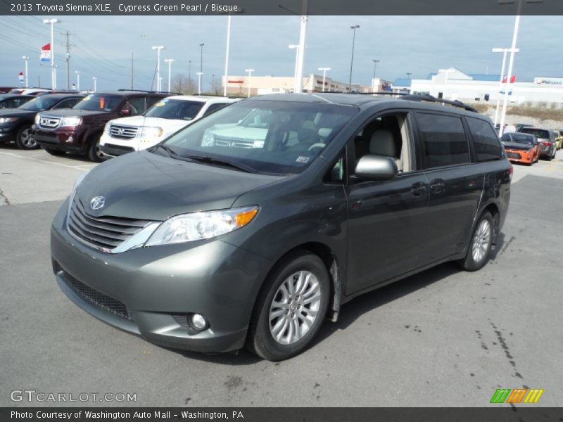 Cypress Green Pearl / Bisque 2013 Toyota Sienna XLE