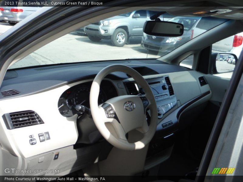 Cypress Green Pearl / Bisque 2013 Toyota Sienna XLE