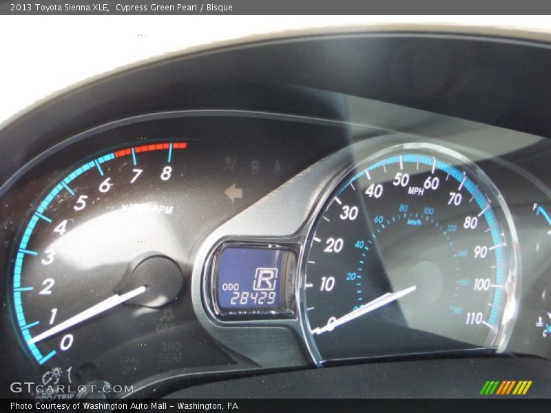 Cypress Green Pearl / Bisque 2013 Toyota Sienna XLE