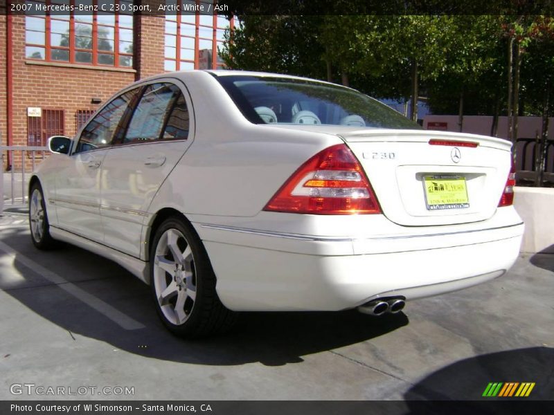 Arctic White / Ash 2007 Mercedes-Benz C 230 Sport