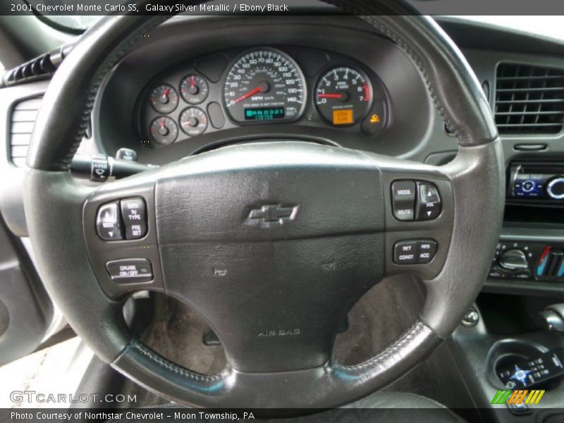 Galaxy Silver Metallic / Ebony Black 2001 Chevrolet Monte Carlo SS