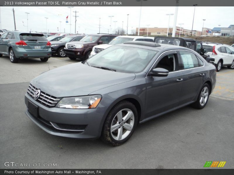 Platinum Gray Metallic / Titan Black 2013 Volkswagen Passat TDI SE