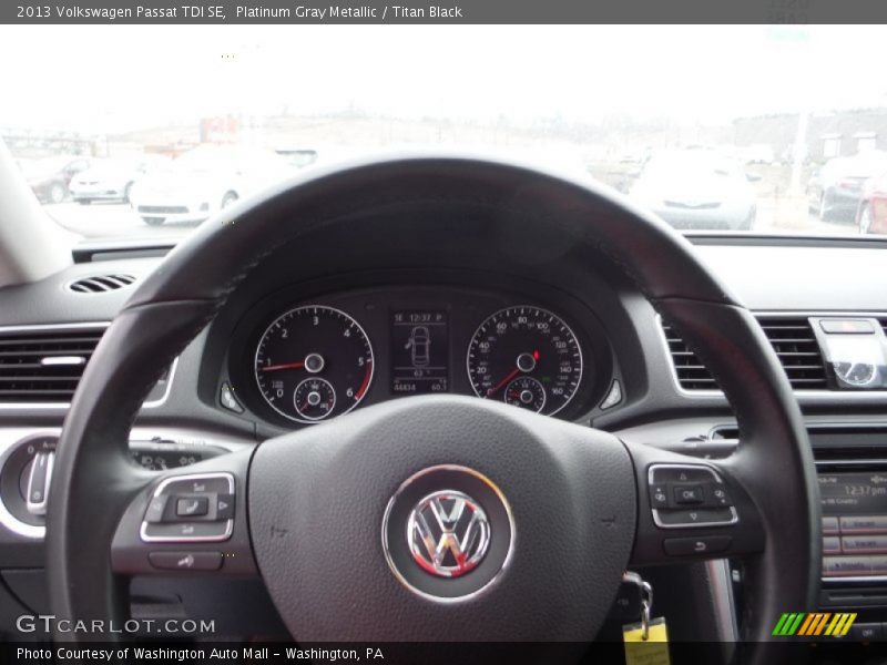 Platinum Gray Metallic / Titan Black 2013 Volkswagen Passat TDI SE