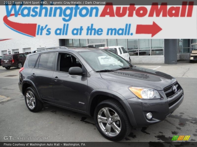 Magnetic Gray Metallic / Dark Charcoal 2012 Toyota RAV4 Sport 4WD