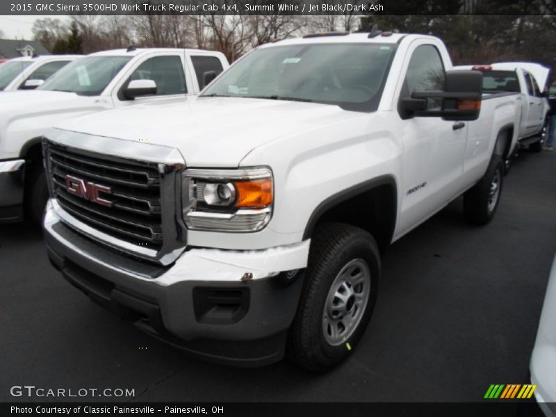 Summit White / Jet Black/Dark Ash 2015 GMC Sierra 3500HD Work Truck Regular Cab 4x4