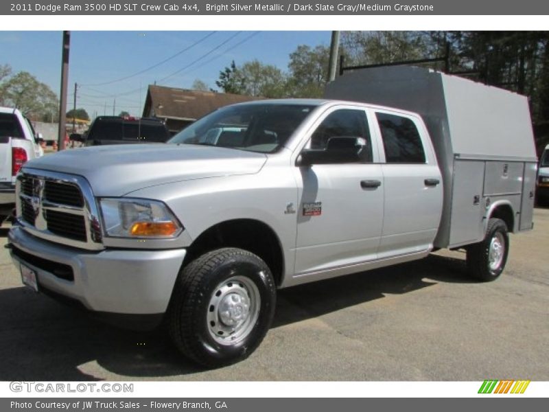 Bright Silver Metallic / Dark Slate Gray/Medium Graystone 2011 Dodge Ram 3500 HD SLT Crew Cab 4x4