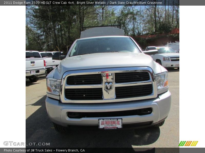Bright Silver Metallic / Dark Slate Gray/Medium Graystone 2011 Dodge Ram 3500 HD SLT Crew Cab 4x4