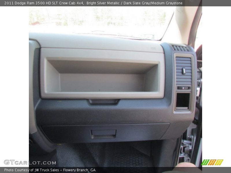 Bright Silver Metallic / Dark Slate Gray/Medium Graystone 2011 Dodge Ram 3500 HD SLT Crew Cab 4x4