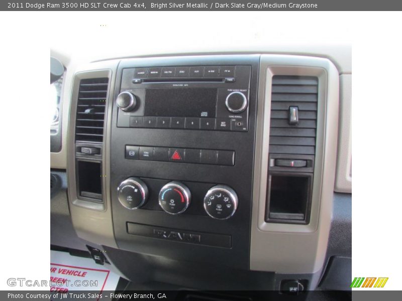 Bright Silver Metallic / Dark Slate Gray/Medium Graystone 2011 Dodge Ram 3500 HD SLT Crew Cab 4x4