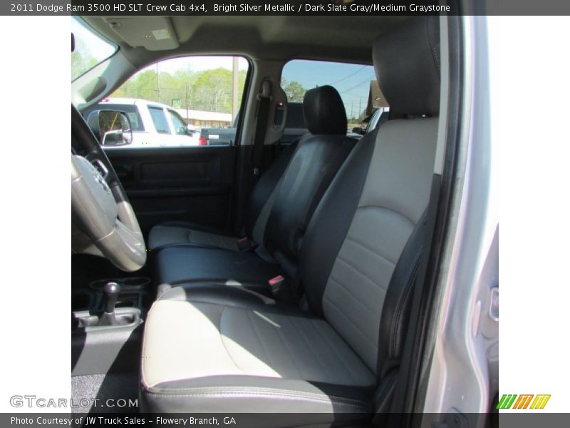 Bright Silver Metallic / Dark Slate Gray/Medium Graystone 2011 Dodge Ram 3500 HD SLT Crew Cab 4x4
