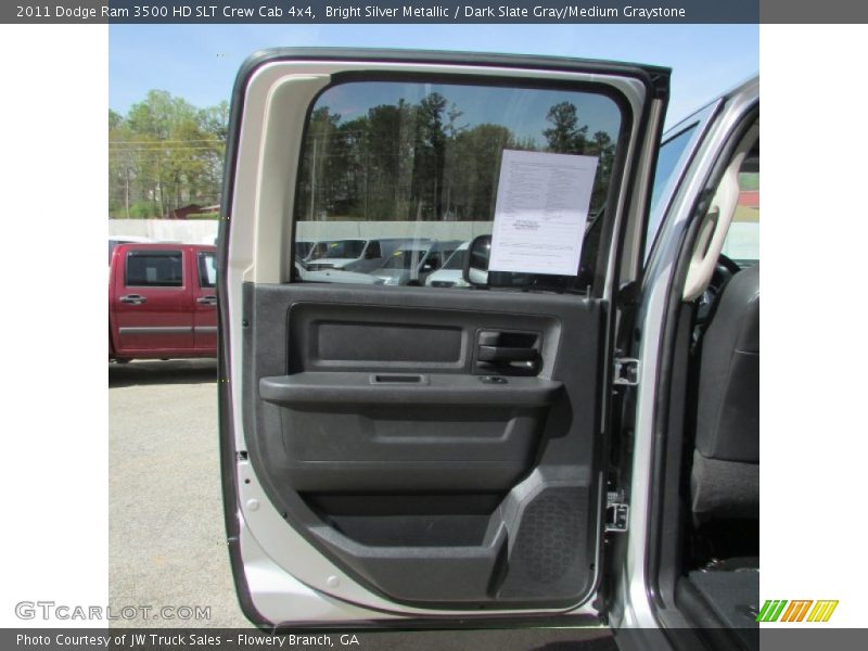 Bright Silver Metallic / Dark Slate Gray/Medium Graystone 2011 Dodge Ram 3500 HD SLT Crew Cab 4x4