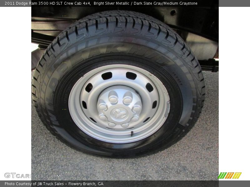 Bright Silver Metallic / Dark Slate Gray/Medium Graystone 2011 Dodge Ram 3500 HD SLT Crew Cab 4x4