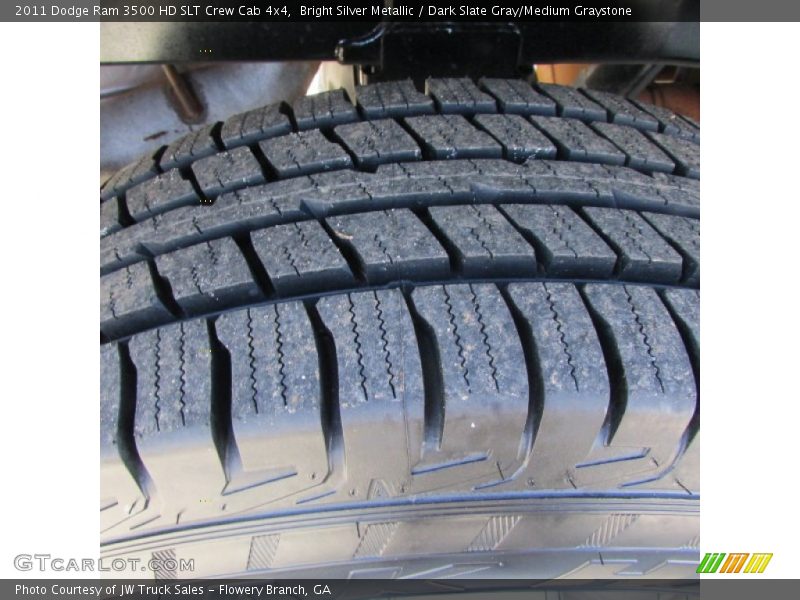 Bright Silver Metallic / Dark Slate Gray/Medium Graystone 2011 Dodge Ram 3500 HD SLT Crew Cab 4x4