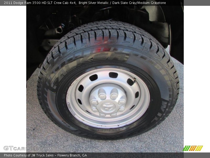 Bright Silver Metallic / Dark Slate Gray/Medium Graystone 2011 Dodge Ram 3500 HD SLT Crew Cab 4x4