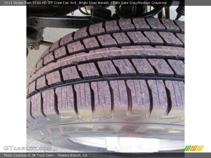Bright Silver Metallic / Dark Slate Gray/Medium Graystone 2011 Dodge Ram 3500 HD SLT Crew Cab 4x4