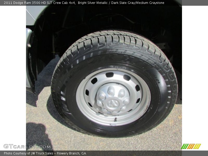 Bright Silver Metallic / Dark Slate Gray/Medium Graystone 2011 Dodge Ram 3500 HD SLT Crew Cab 4x4