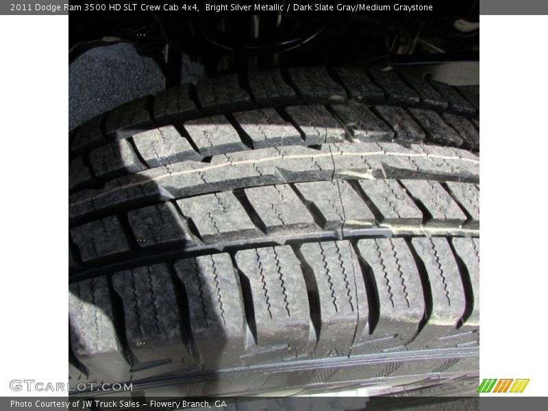 Bright Silver Metallic / Dark Slate Gray/Medium Graystone 2011 Dodge Ram 3500 HD SLT Crew Cab 4x4