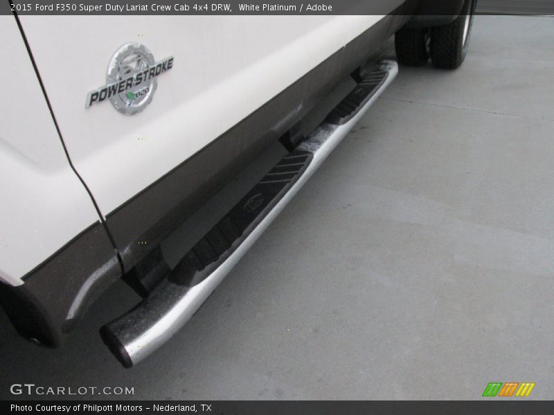 White Platinum / Adobe 2015 Ford F350 Super Duty Lariat Crew Cab 4x4 DRW