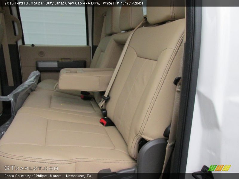 White Platinum / Adobe 2015 Ford F350 Super Duty Lariat Crew Cab 4x4 DRW