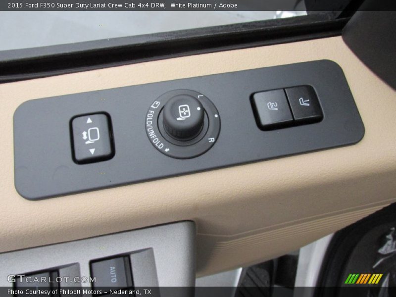 White Platinum / Adobe 2015 Ford F350 Super Duty Lariat Crew Cab 4x4 DRW