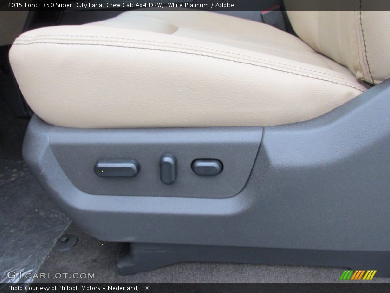 White Platinum / Adobe 2015 Ford F350 Super Duty Lariat Crew Cab 4x4 DRW