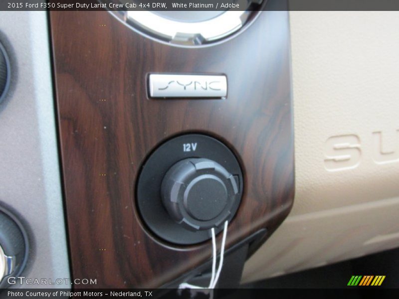 White Platinum / Adobe 2015 Ford F350 Super Duty Lariat Crew Cab 4x4 DRW