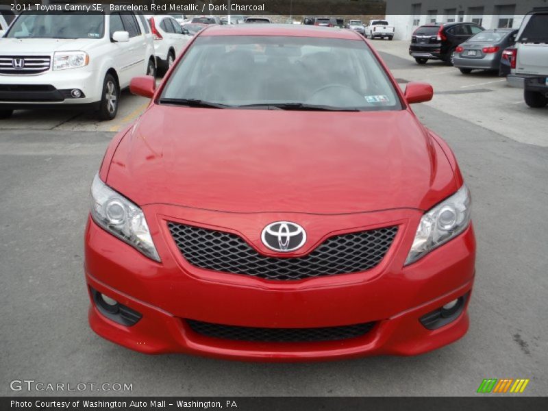 Barcelona Red Metallic / Dark Charcoal 2011 Toyota Camry SE