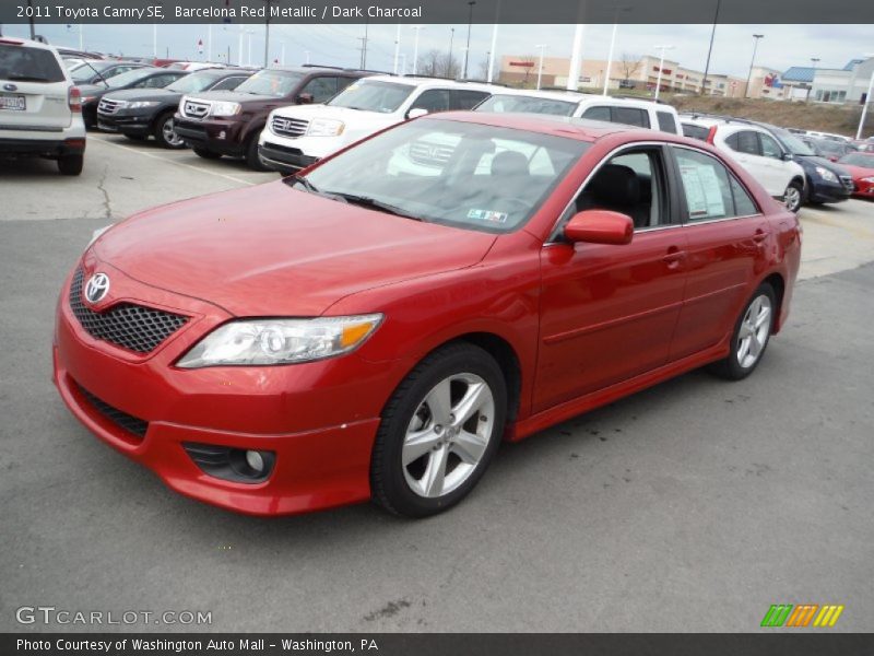 Barcelona Red Metallic / Dark Charcoal 2011 Toyota Camry SE
