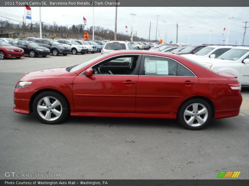 Barcelona Red Metallic / Dark Charcoal 2011 Toyota Camry SE