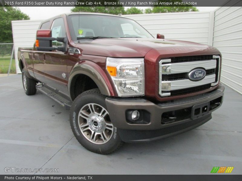 Bronze Fire / King Ranch Mesa Antique Affect/Adobe 2015 Ford F350 Super Duty King Ranch Crew Cab 4x4