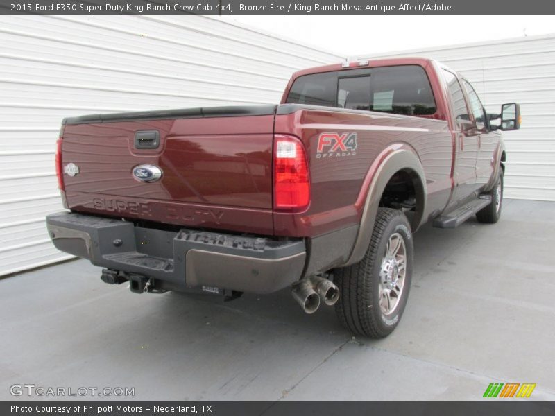 Bronze Fire / King Ranch Mesa Antique Affect/Adobe 2015 Ford F350 Super Duty King Ranch Crew Cab 4x4