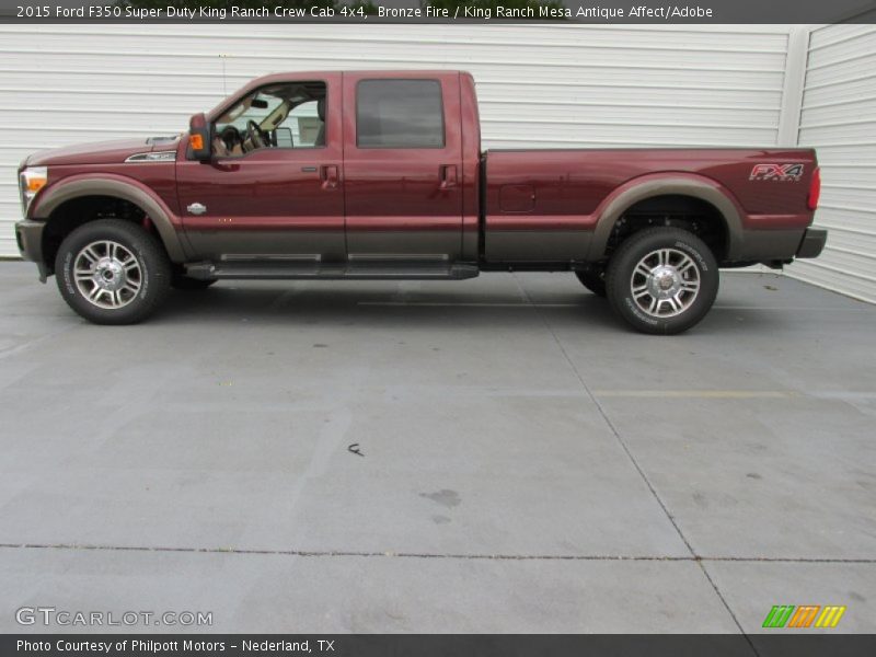 Bronze Fire / King Ranch Mesa Antique Affect/Adobe 2015 Ford F350 Super Duty King Ranch Crew Cab 4x4