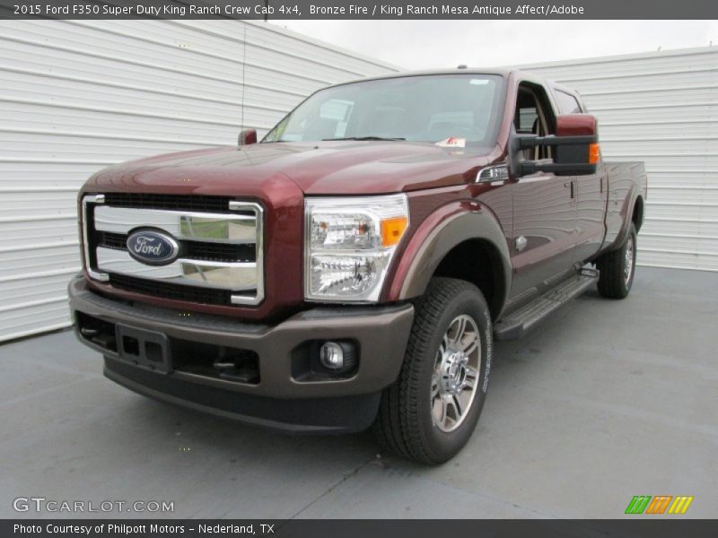 Bronze Fire / King Ranch Mesa Antique Affect/Adobe 2015 Ford F350 Super Duty King Ranch Crew Cab 4x4