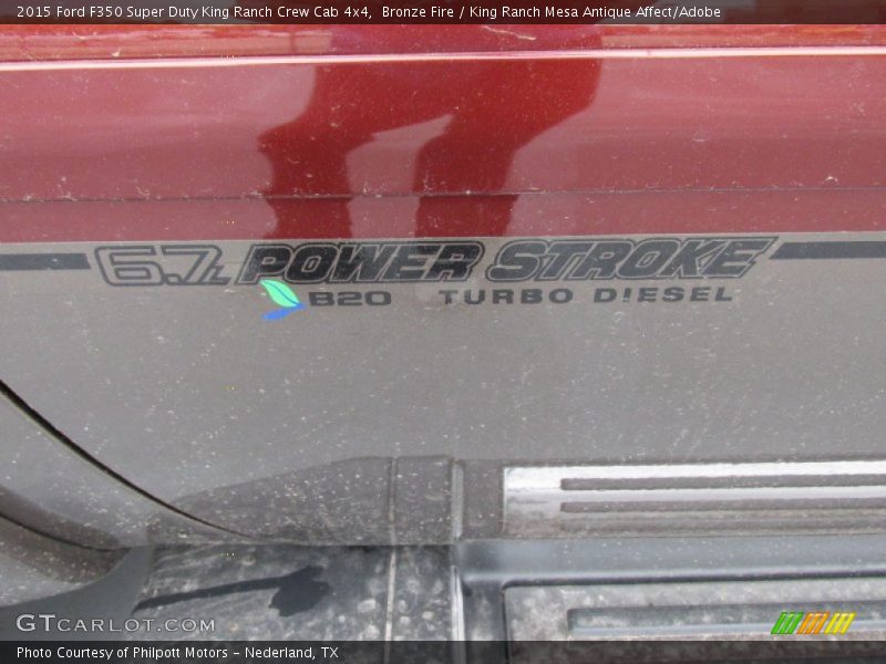 Bronze Fire / King Ranch Mesa Antique Affect/Adobe 2015 Ford F350 Super Duty King Ranch Crew Cab 4x4