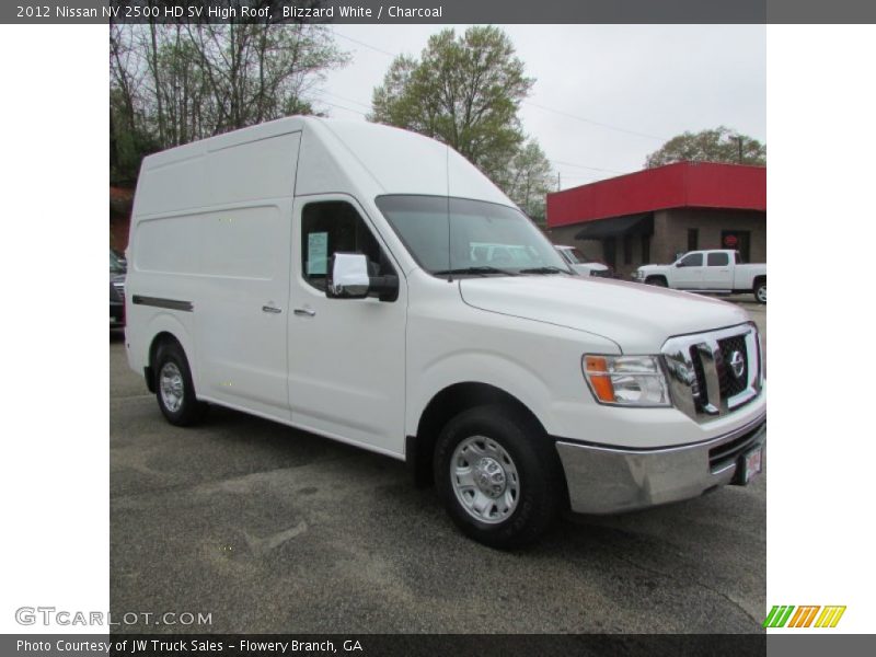 Blizzard White / Charcoal 2012 Nissan NV 2500 HD SV High Roof