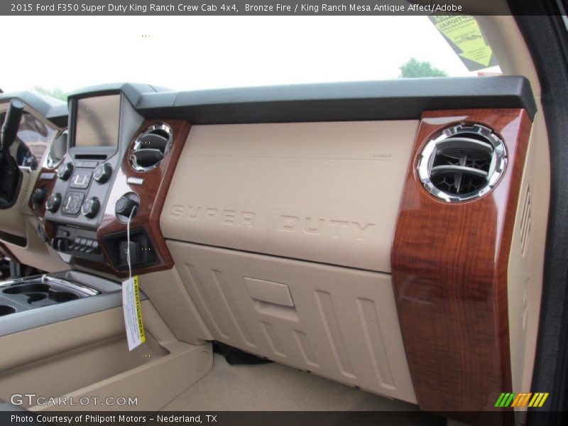 Dashboard of 2015 F350 Super Duty King Ranch Crew Cab 4x4