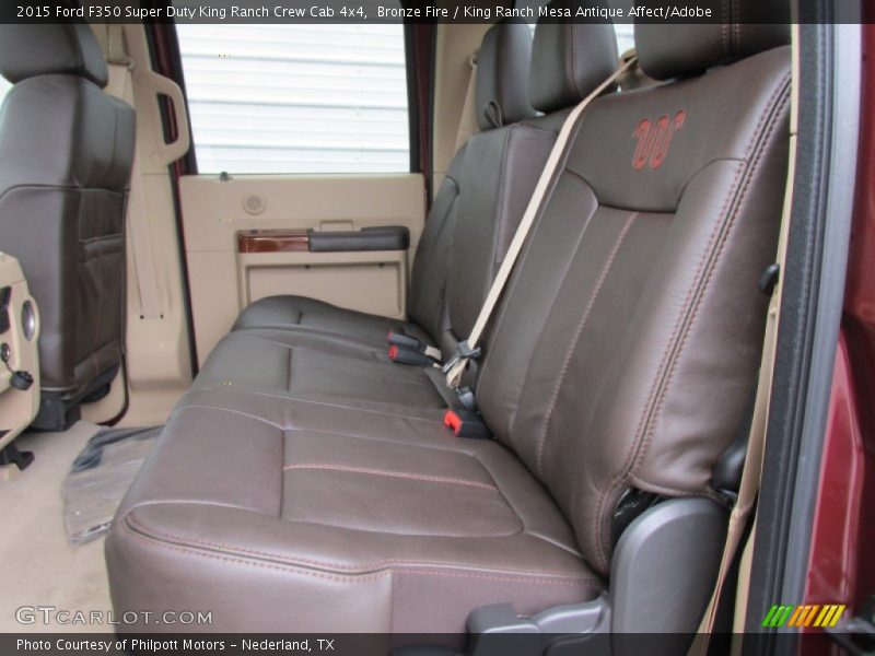 Rear Seat of 2015 F350 Super Duty King Ranch Crew Cab 4x4