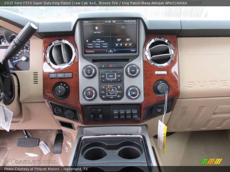 Controls of 2015 F350 Super Duty King Ranch Crew Cab 4x4