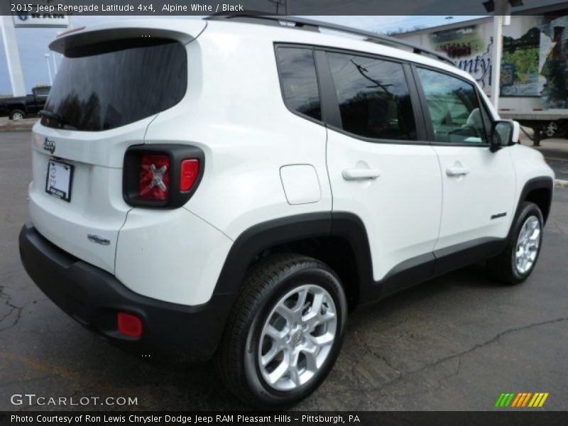 Alpine White / Black 2015 Jeep Renegade Latitude 4x4