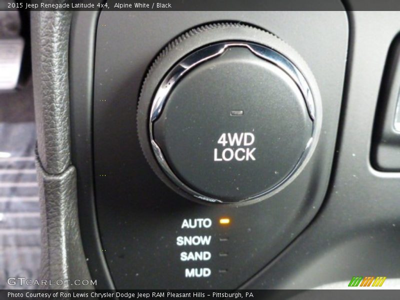 Alpine White / Black 2015 Jeep Renegade Latitude 4x4