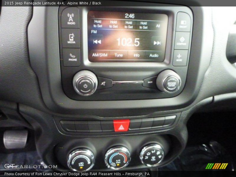 Alpine White / Black 2015 Jeep Renegade Latitude 4x4