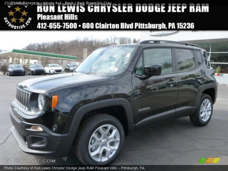 Black / Bark Brown/Ski Gray 2015 Jeep Renegade Latitude 4x4