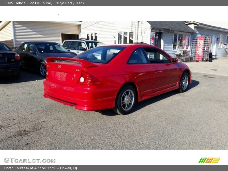 Rallye Red / Black 2005 Honda Civic EX Coupe