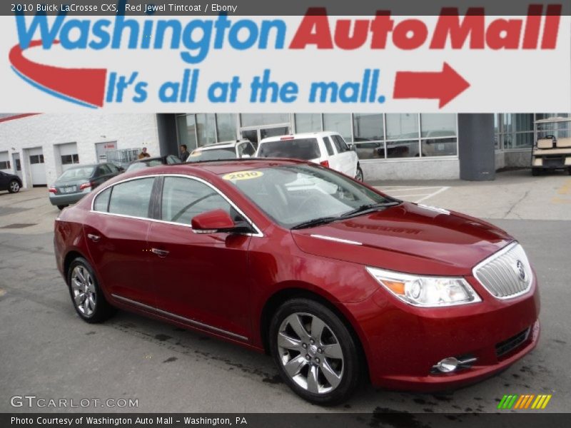 Red Jewel Tintcoat / Ebony 2010 Buick LaCrosse CXS