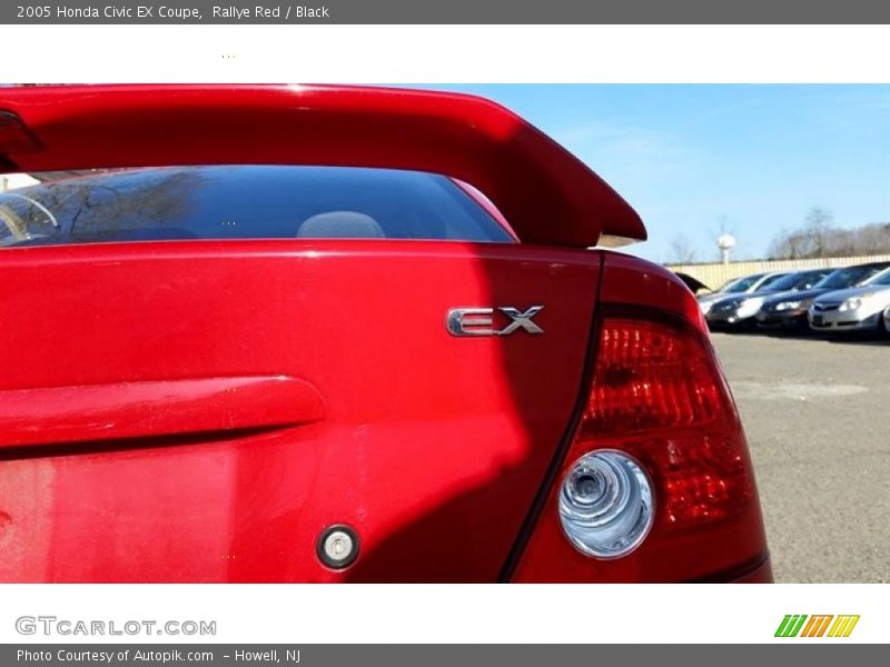 Rallye Red / Black 2005 Honda Civic EX Coupe