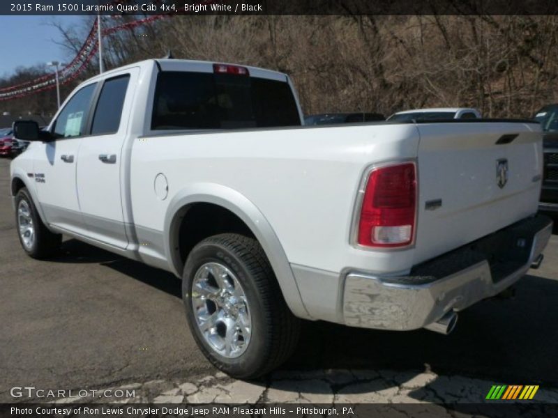 Bright White / Black 2015 Ram 1500 Laramie Quad Cab 4x4