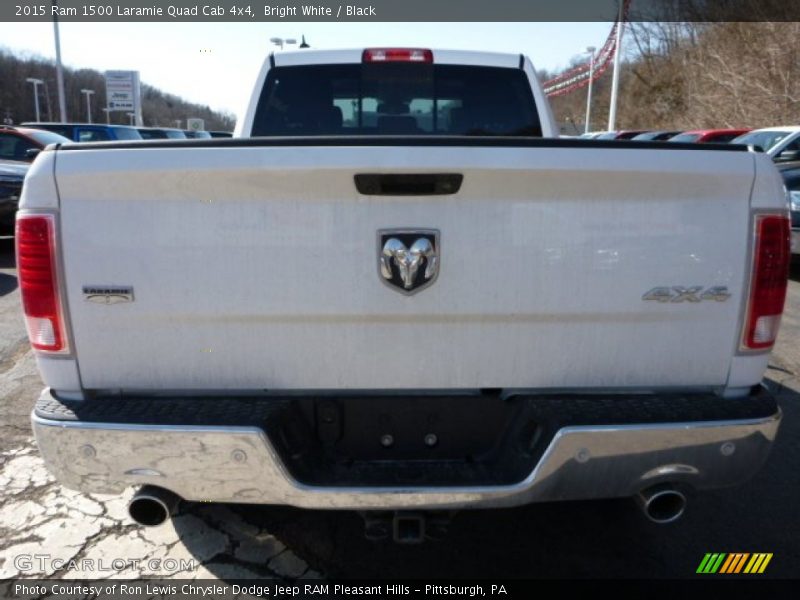 Bright White / Black 2015 Ram 1500 Laramie Quad Cab 4x4