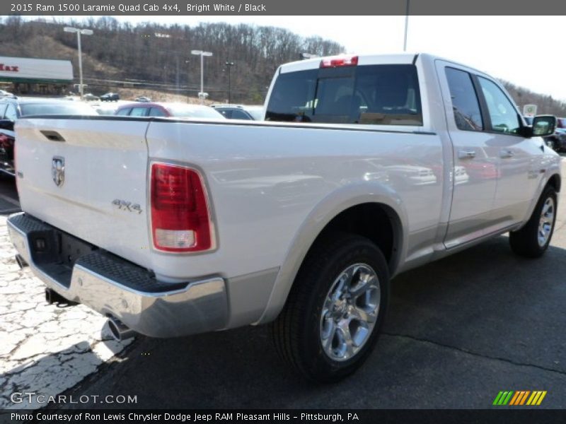 Bright White / Black 2015 Ram 1500 Laramie Quad Cab 4x4