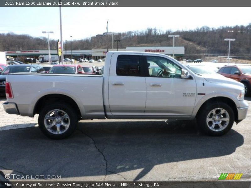Bright White / Black 2015 Ram 1500 Laramie Quad Cab 4x4